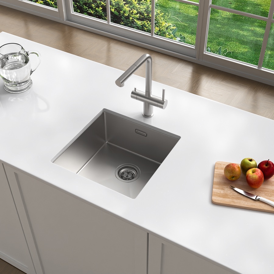 Мойка Grandex Aqua PROLINE 44, 440х440х200, сифон в комплекте (303413)