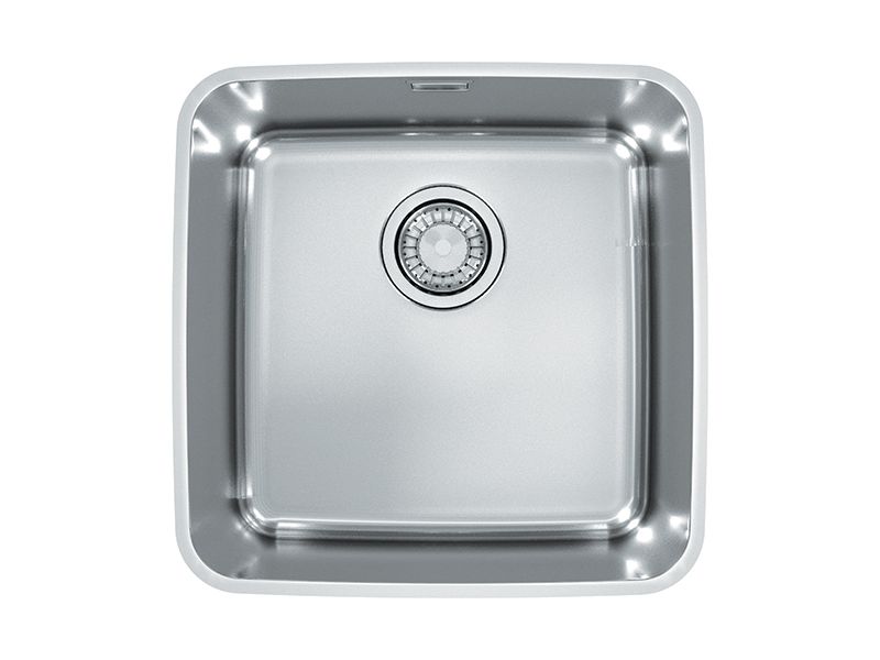 Мойка LUNO 30 SAT 90 FI 400X400 в комплекте с сифоном 1130550  (1129251)